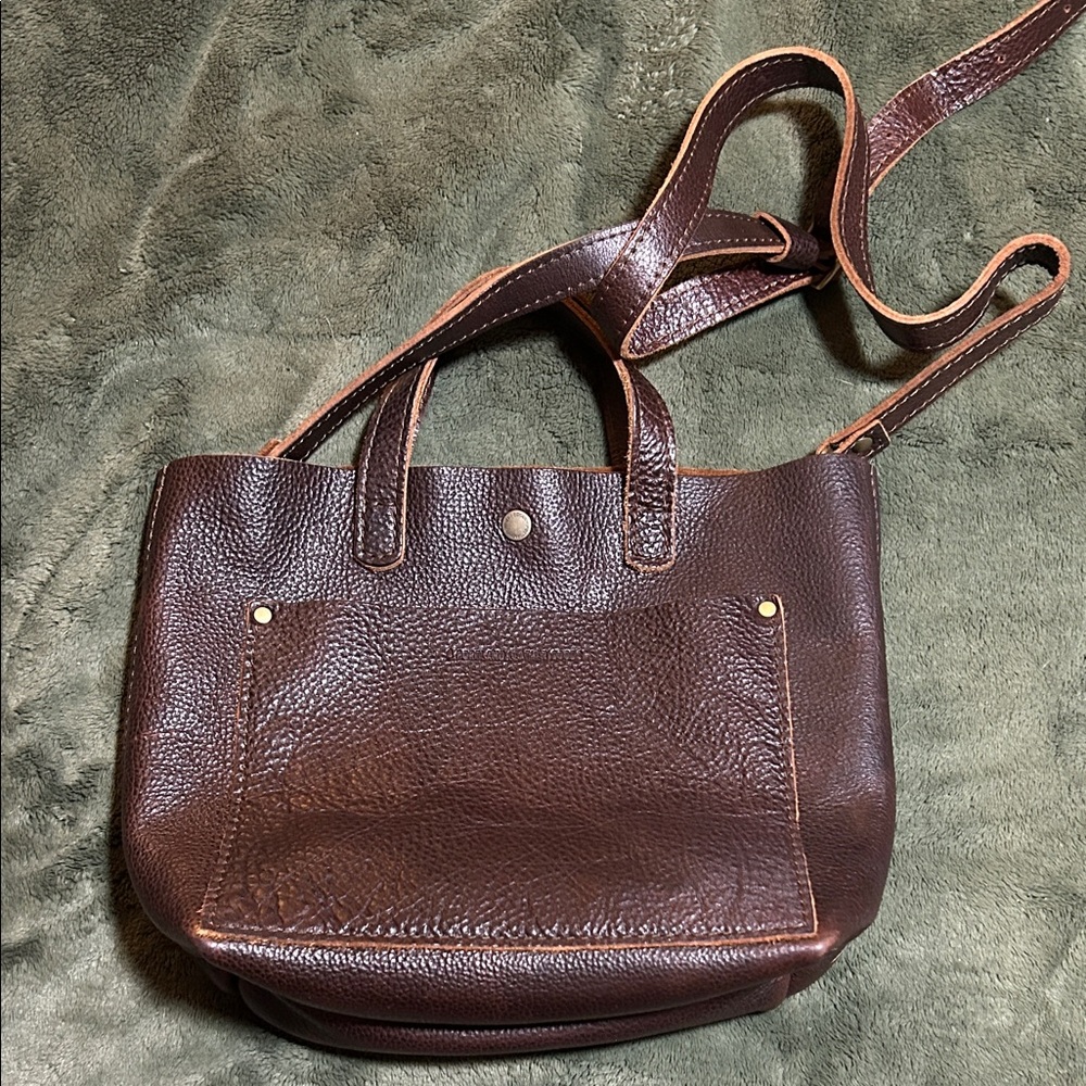 Portland Leather Dark Brown Crossbody Bag